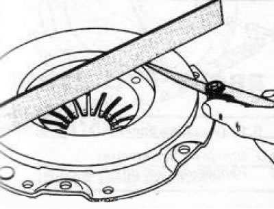 6.9 Measuring the flatness of the mating surface of the clutch pressure plate