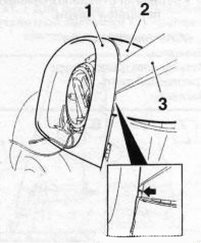 Как поменять зеркало на опель Side rear-view mirror - removal, disassembly, replacement (Opel Vectra C 2002-20