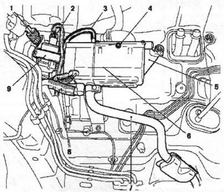 18.1 Additional heater (6) diesel models (using the Y30DT engine as an example): 1, 2. Electrical…