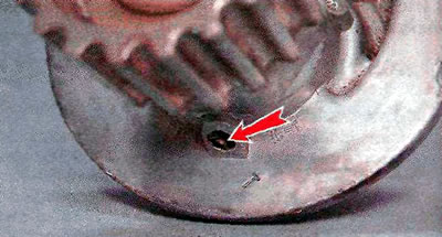 4. Check for leaks through the coolant pump seal. For clarity, shown on a removed pump; when…