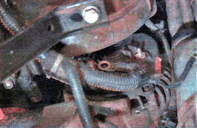 ...and remove the wire from the B+ terminal of the generator.